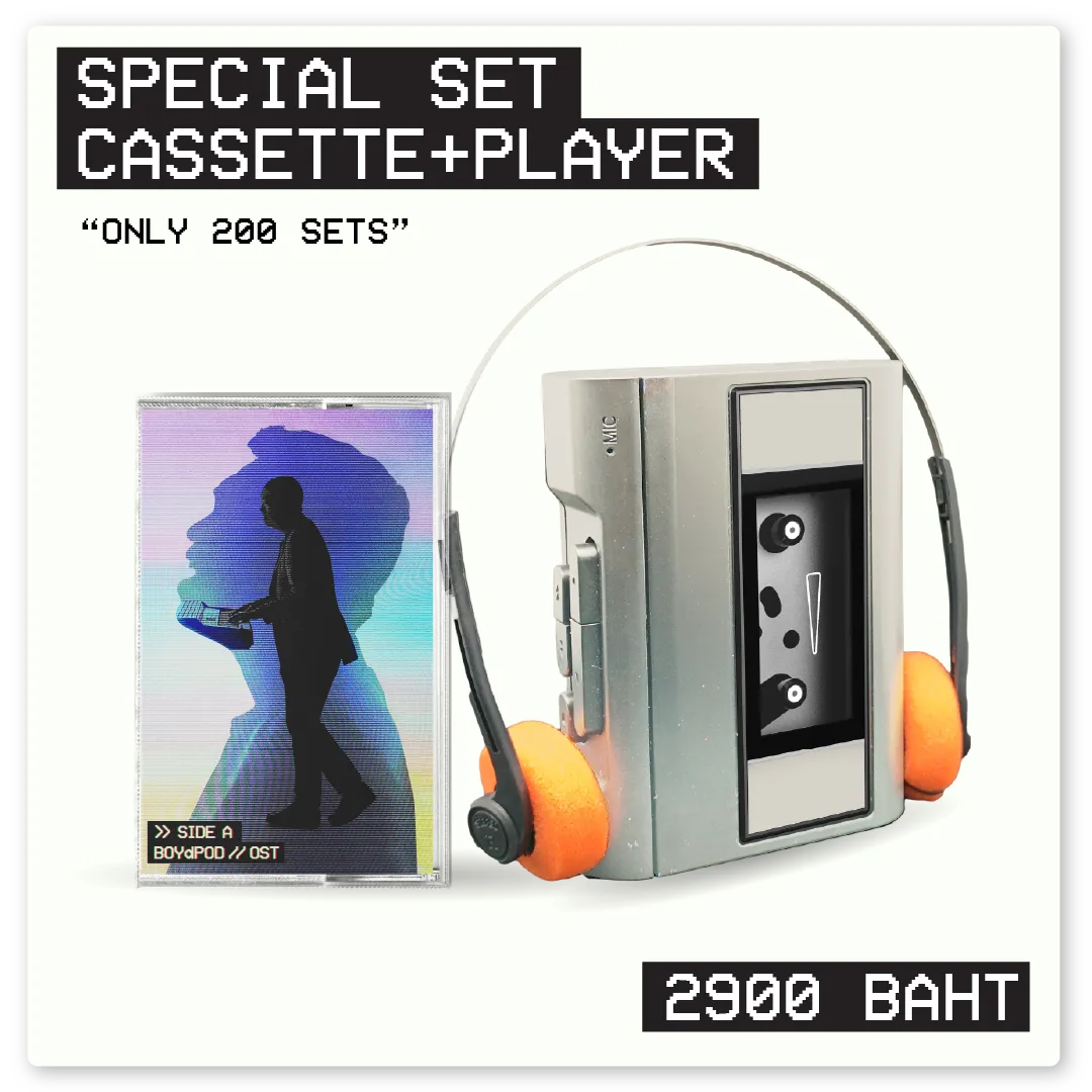 BOYdPOD//OST>>SIDE A - CASSETTE TAPE and PLAYER